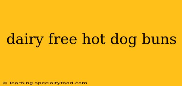 dairy free hot dog buns