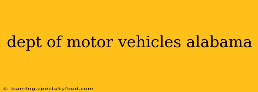 dept of motor vehicles alabama