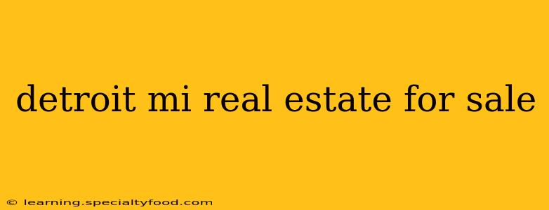 detroit mi real estate for sale