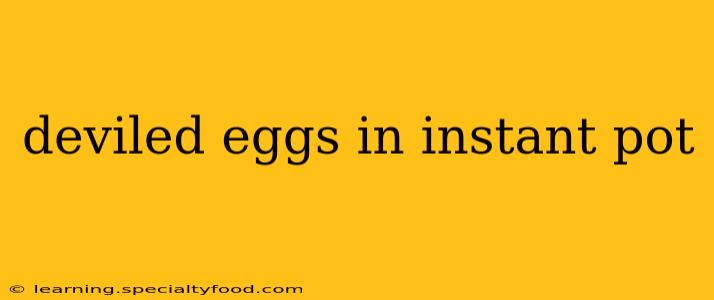 deviled eggs in instant pot