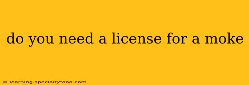 do you need a license for a moke
