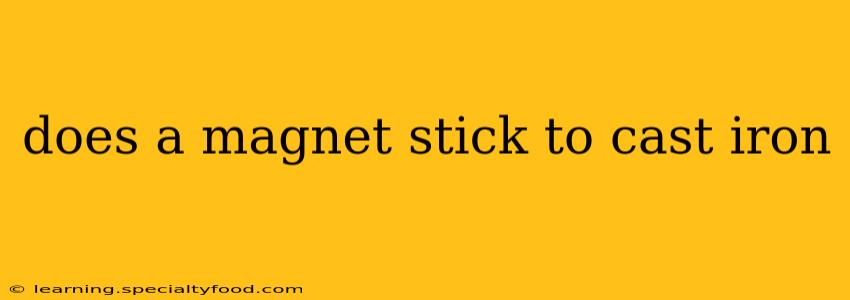 does a magnet stick to cast iron