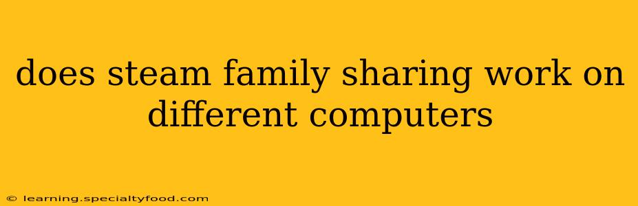 does steam family sharing work on different computers