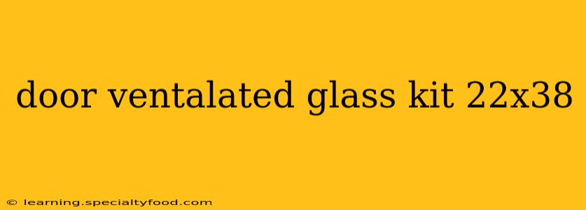 door ventalated glass kit 22x38