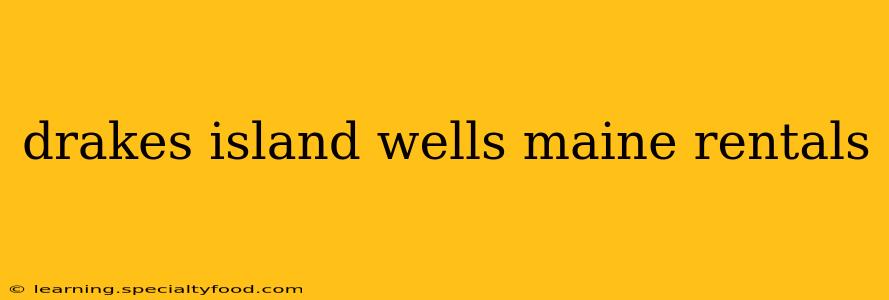 drakes island wells maine rentals