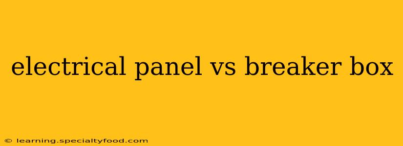 electrical panel vs breaker box