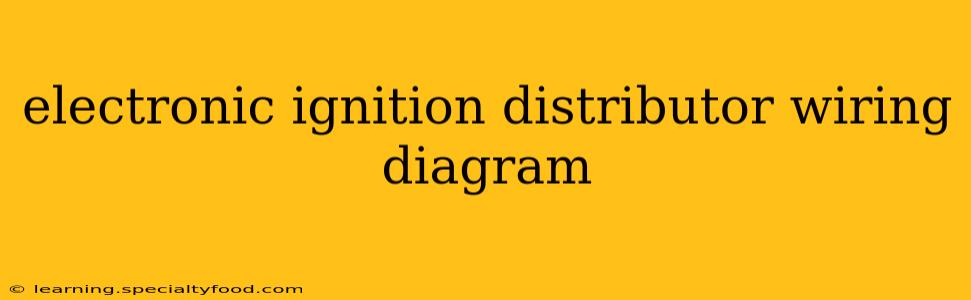 electronic ignition distributor wiring diagram