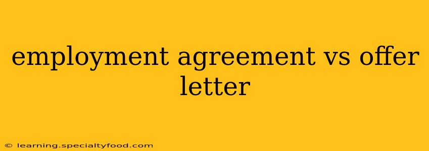 employment agreement vs offer letter