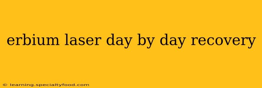 erbium laser day by day recovery