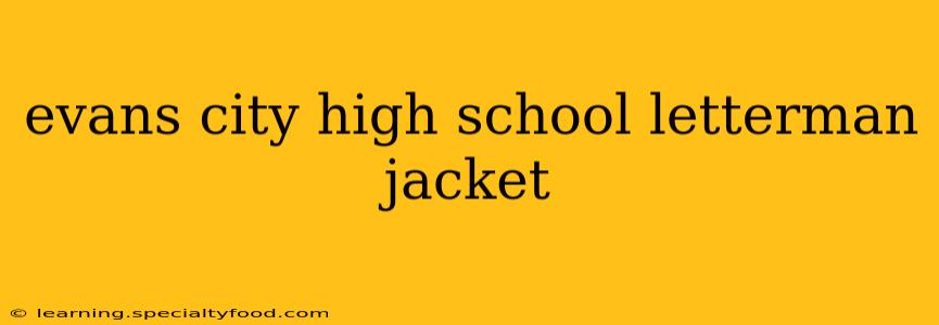 evans city high school letterman jacket