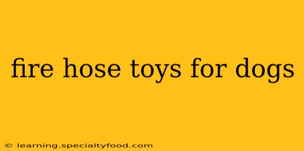 fire hose toys for dogs