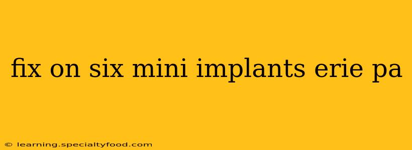 fix on six mini implants erie pa