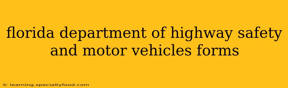 florida department of highway safety and motor vehicles forms