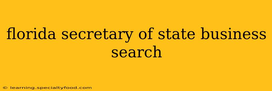 florida secretary of state business search
