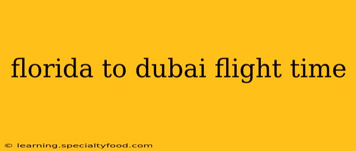 florida to dubai flight time