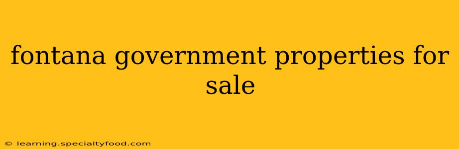 fontana government properties for sale