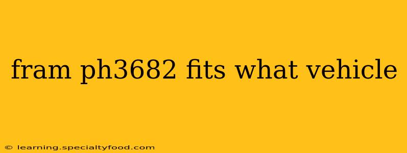 fram ph3682 fits what vehicle