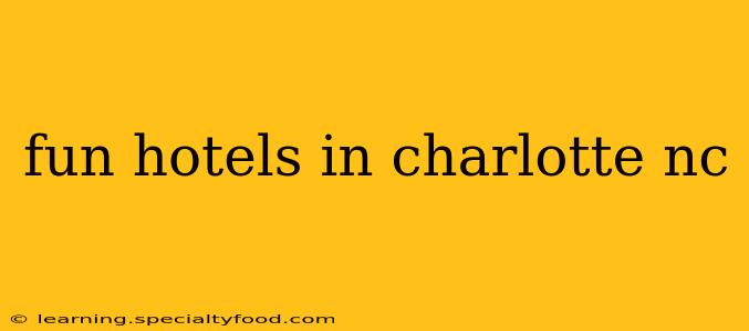 fun hotels in charlotte nc