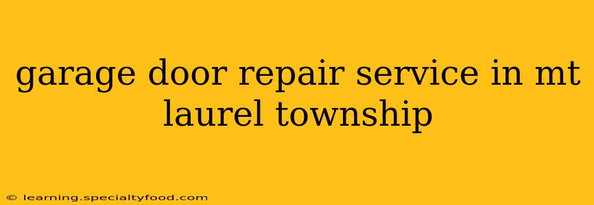 garage door repair service in mt laurel township