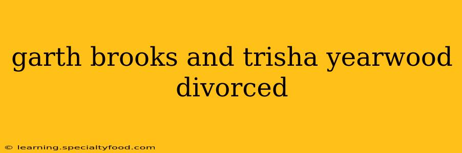 garth brooks and trisha yearwood divorced