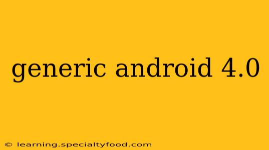 generic android 4.0
