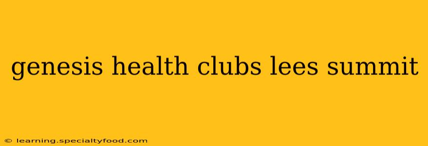 genesis health clubs lees summit