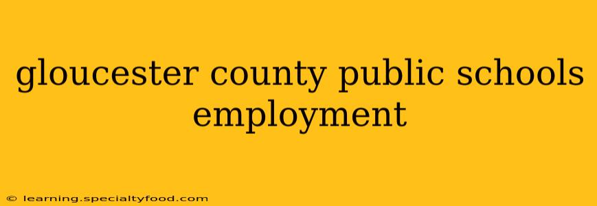 gloucester county public schools employment