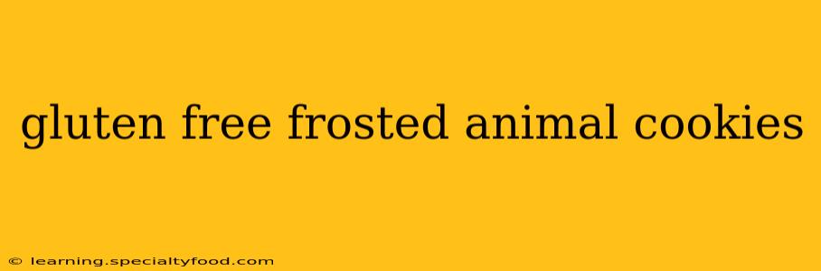 gluten free frosted animal cookies