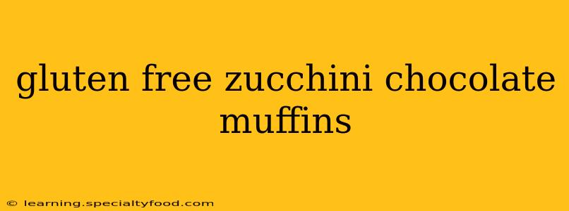 gluten free zucchini chocolate muffins