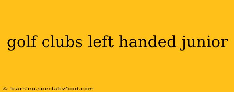 golf clubs left handed junior