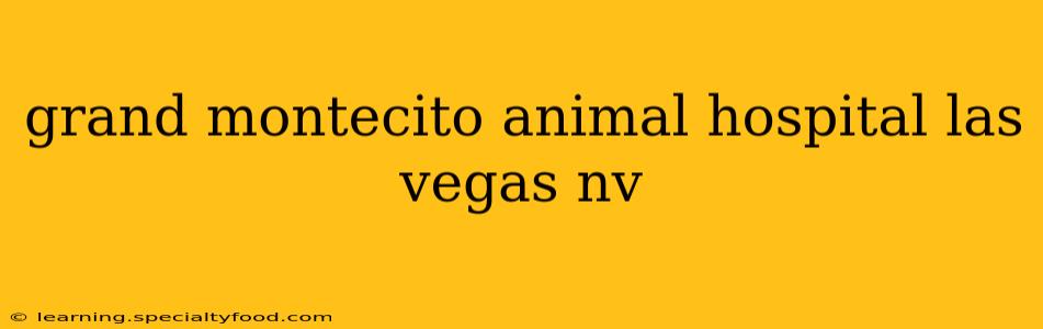 grand montecito animal hospital las vegas nv