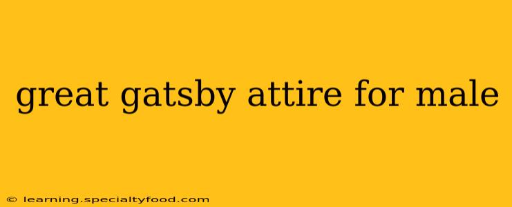 great gatsby attire for male