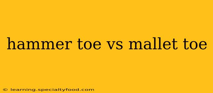 hammer toe vs mallet toe