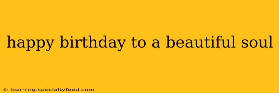 happy birthday to a beautiful soul