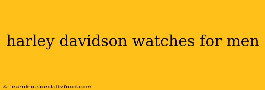 harley davidson watches for men