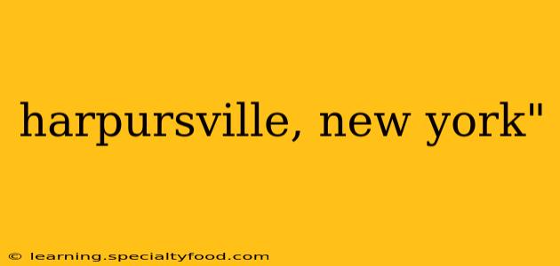 harpursville, new york"