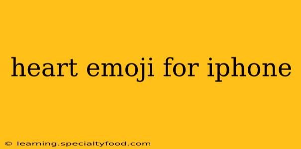heart emoji for iphone