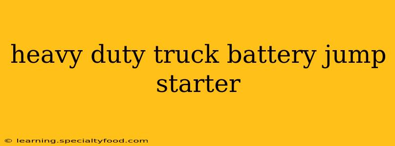 heavy duty truck battery jump starter