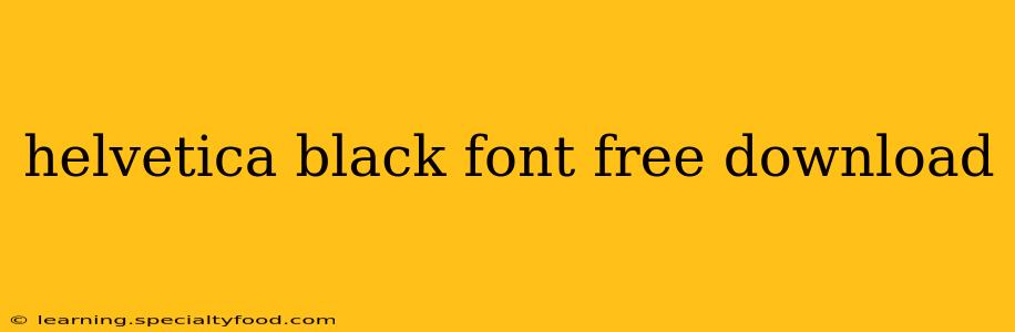 helvetica black font free download