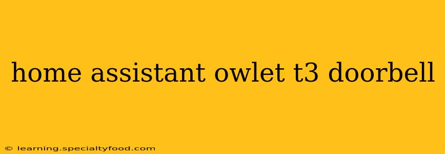 home assistant owlet t3 doorbell