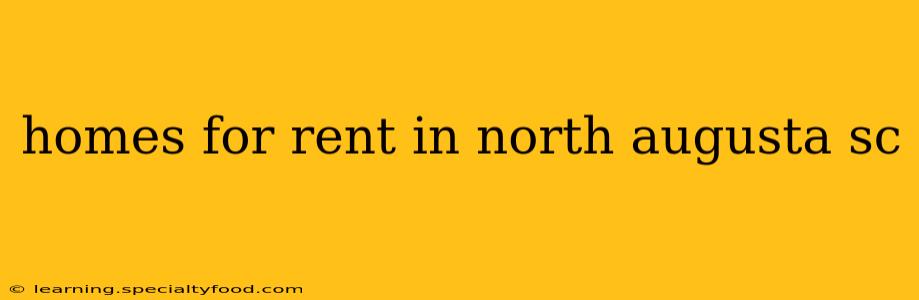 homes for rent in north augusta sc