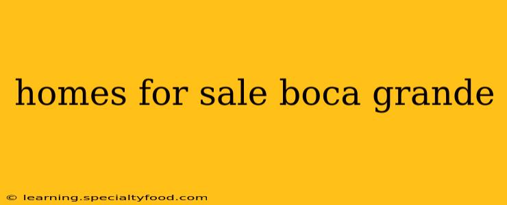 homes for sale boca grande
