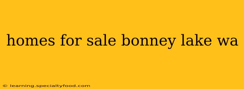 homes for sale bonney lake wa