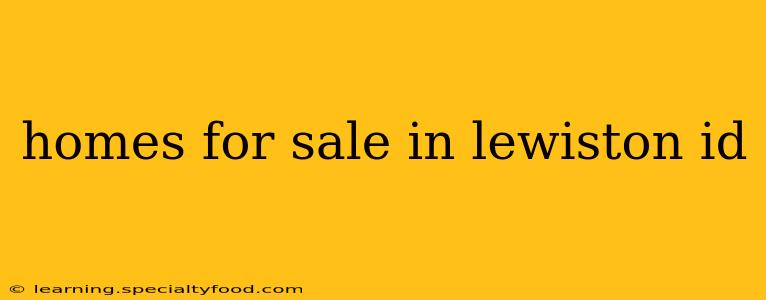 homes for sale in lewiston id