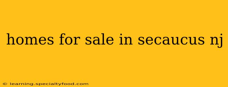 homes for sale in secaucus nj