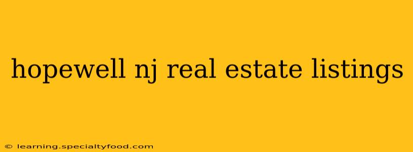 hopewell nj real estate listings