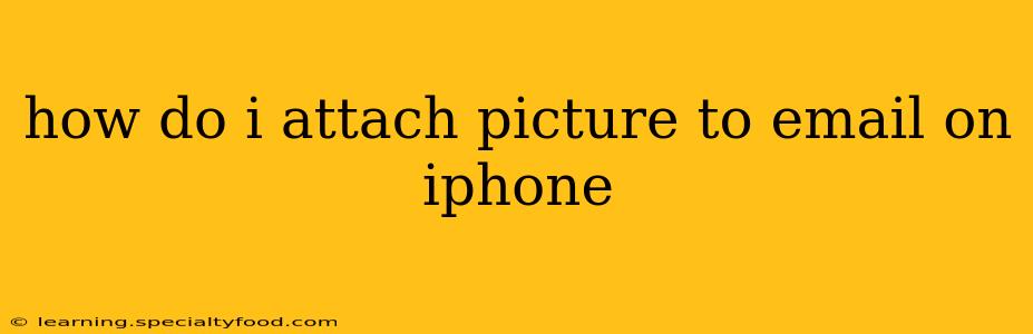 how do i attach picture to email on iphone