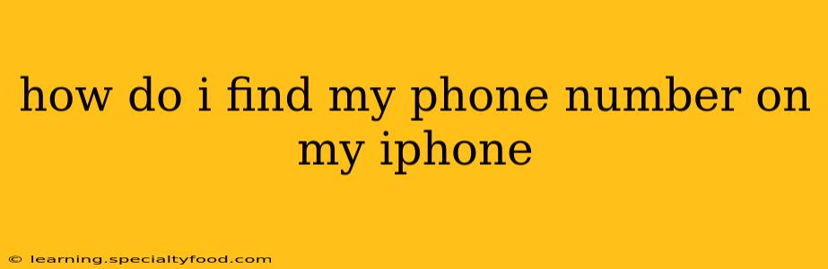 how do i find my phone number on my iphone