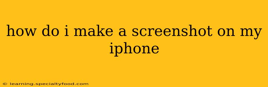 how do i make a screenshot on my iphone