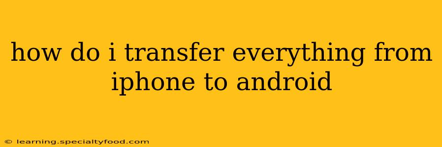 how do i transfer everything from iphone to android